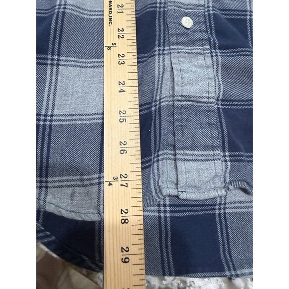 Brooks Brothers 1818 Regent Fit Plaid Flannel Button Down Shirt Men's M Blue - Picture 4 of 6